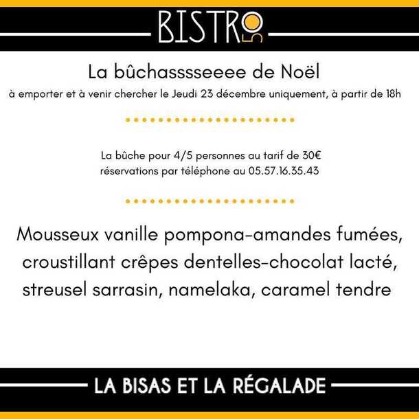 La bûche de Noël du Bistro 50'